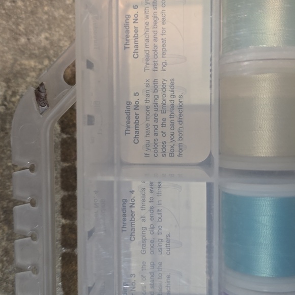 Multi-Color Thread Organizer Box With 82 Spools Of RayonThread - Picture 5 of 7